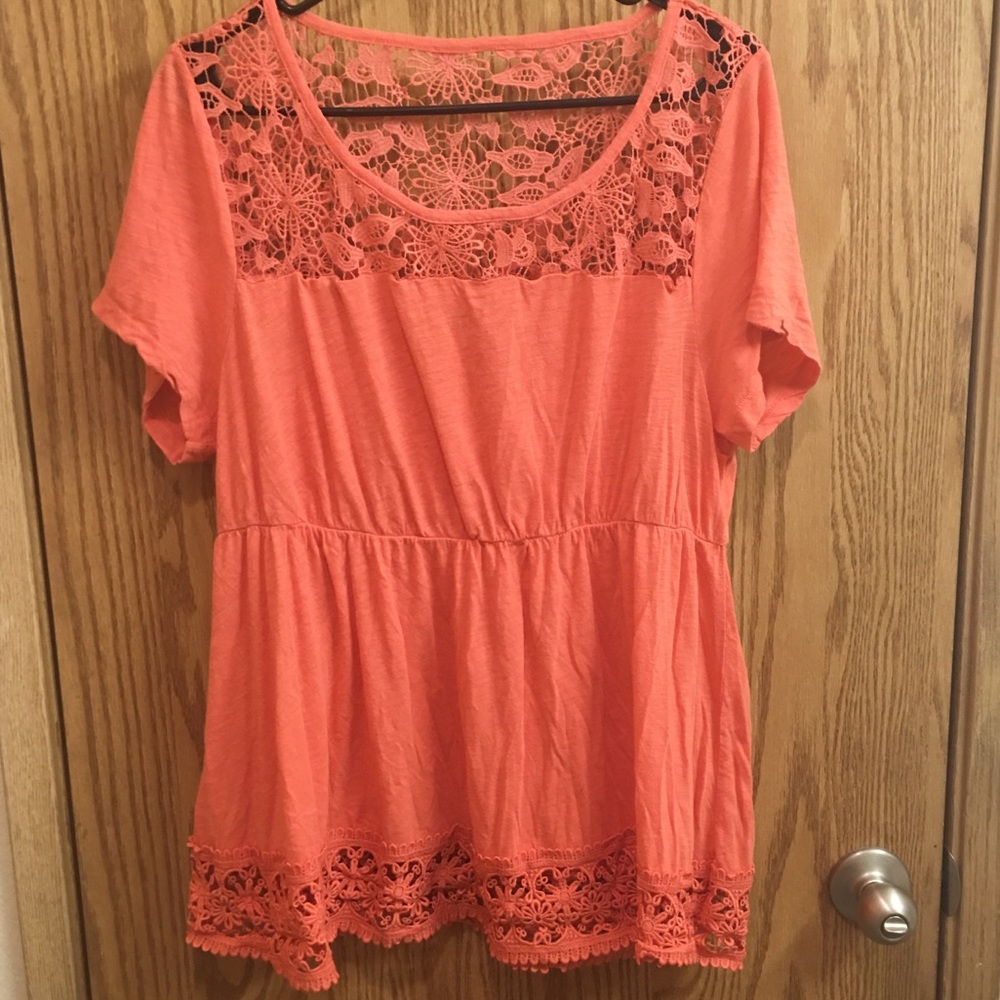 CROCHET BABYDOLL TOP